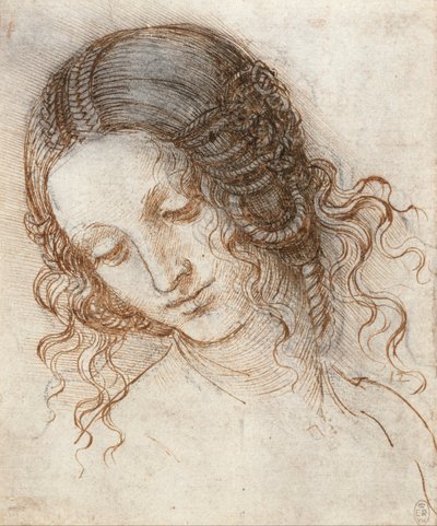 Head of Leda by Leonardo da Vinci